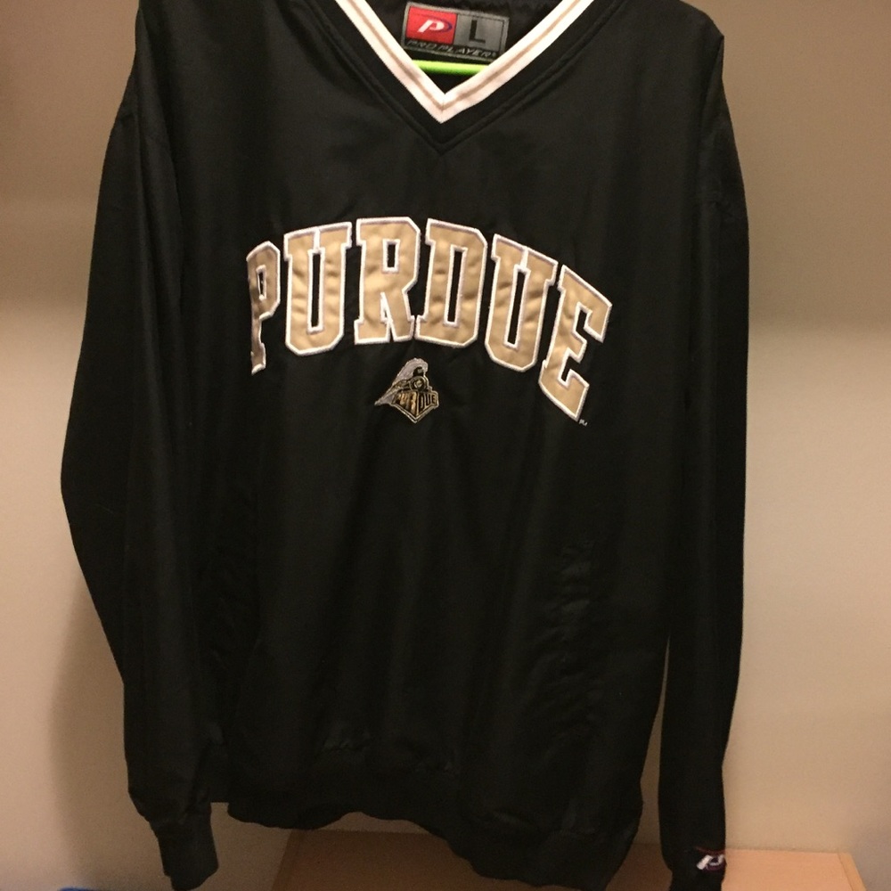 Purdue University v neck pullover men's large